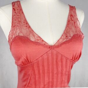 Y2K Pablo Gerard Darel Wool Silk Lace Cami Soft Romantic Cottagecore Top XS